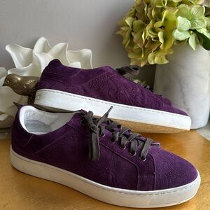 Etro Paisey Sneaker is Purple Suede